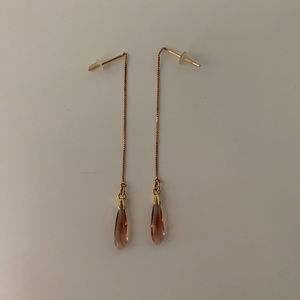 touchstone crystal drop earrings